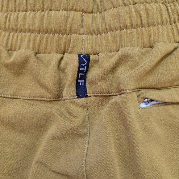 TLF Joggers Mens Small Yellow Sweatpants Athleisure Running Jogging Trendy - Picture 7 of 14